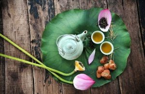 Trà thảo mộc, trà sen